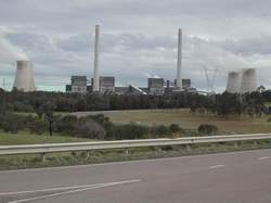 Coal power with cooling towers